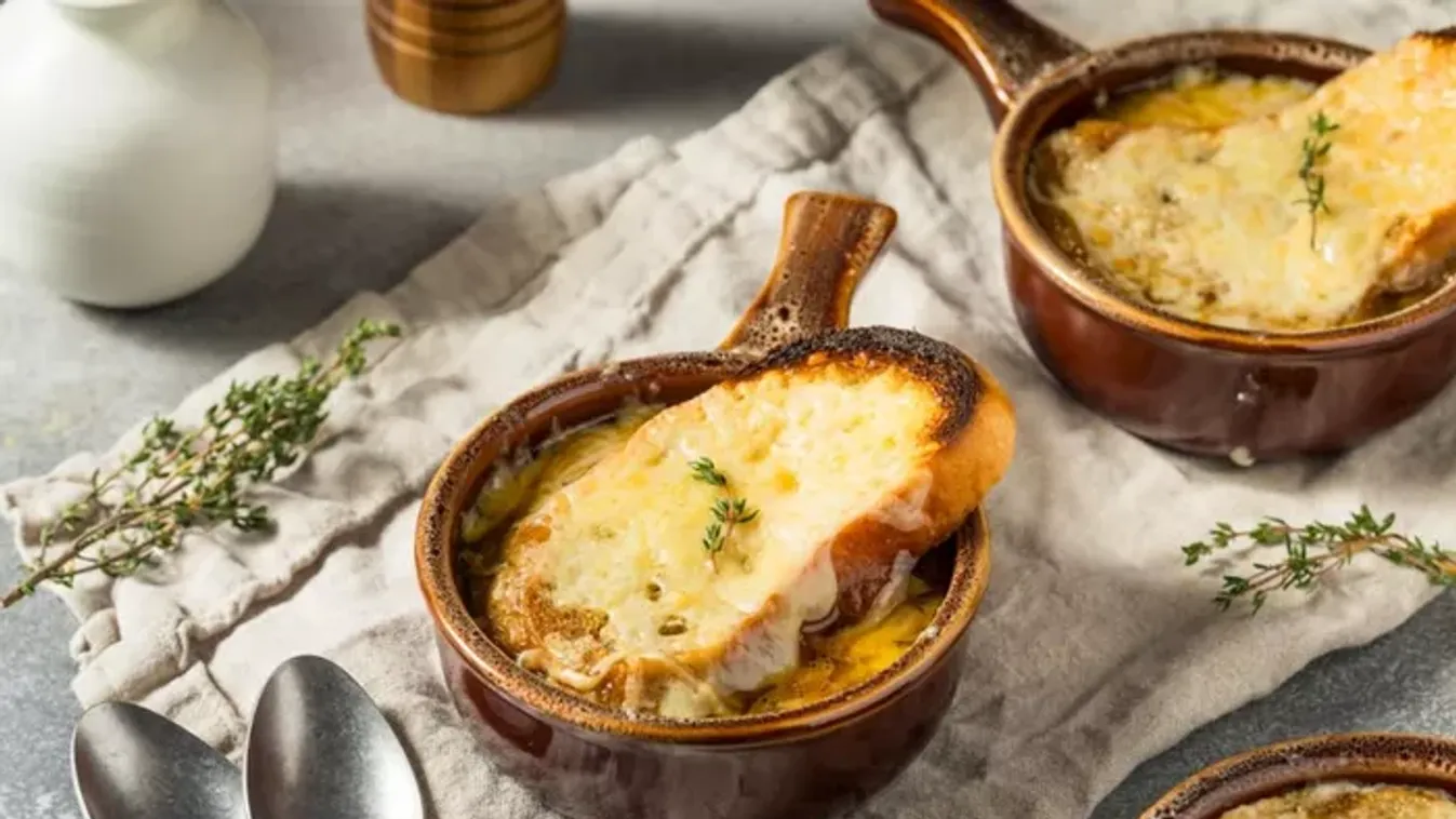 Francia hagymaleves recept
