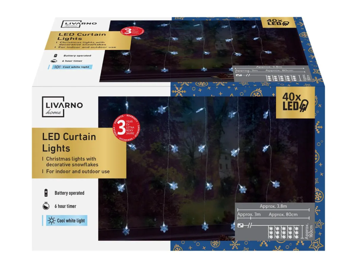 December 8-tól kapható a Lidlben a Livarno Home LED-fényfüggöny 2999 Ft-ért