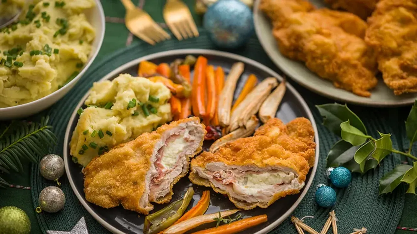 Sonkával, juhtúróval töltött rántott karaj&nbsp; recept