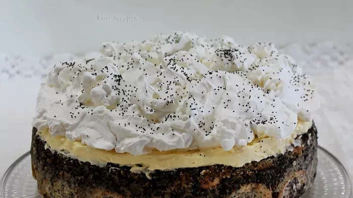 Mennyei mákos guba torta