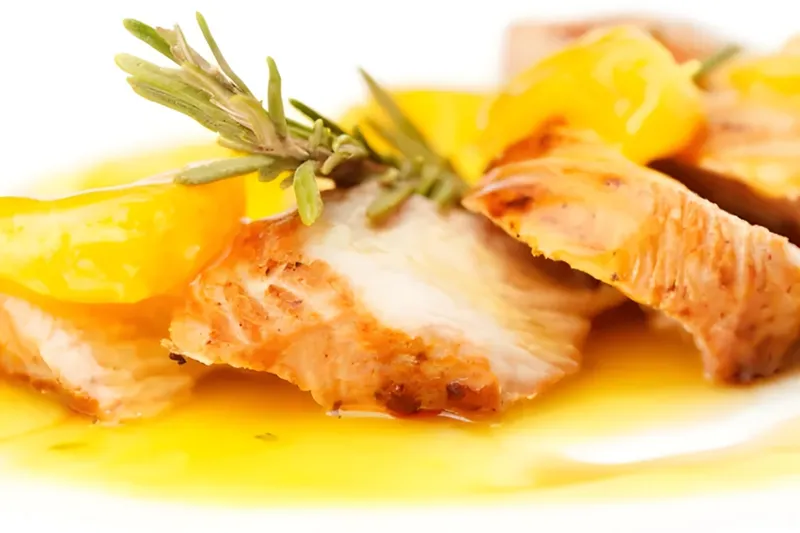 Csirkemell konyakos narancsszósszal