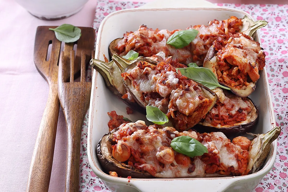 Töltött padlizsán