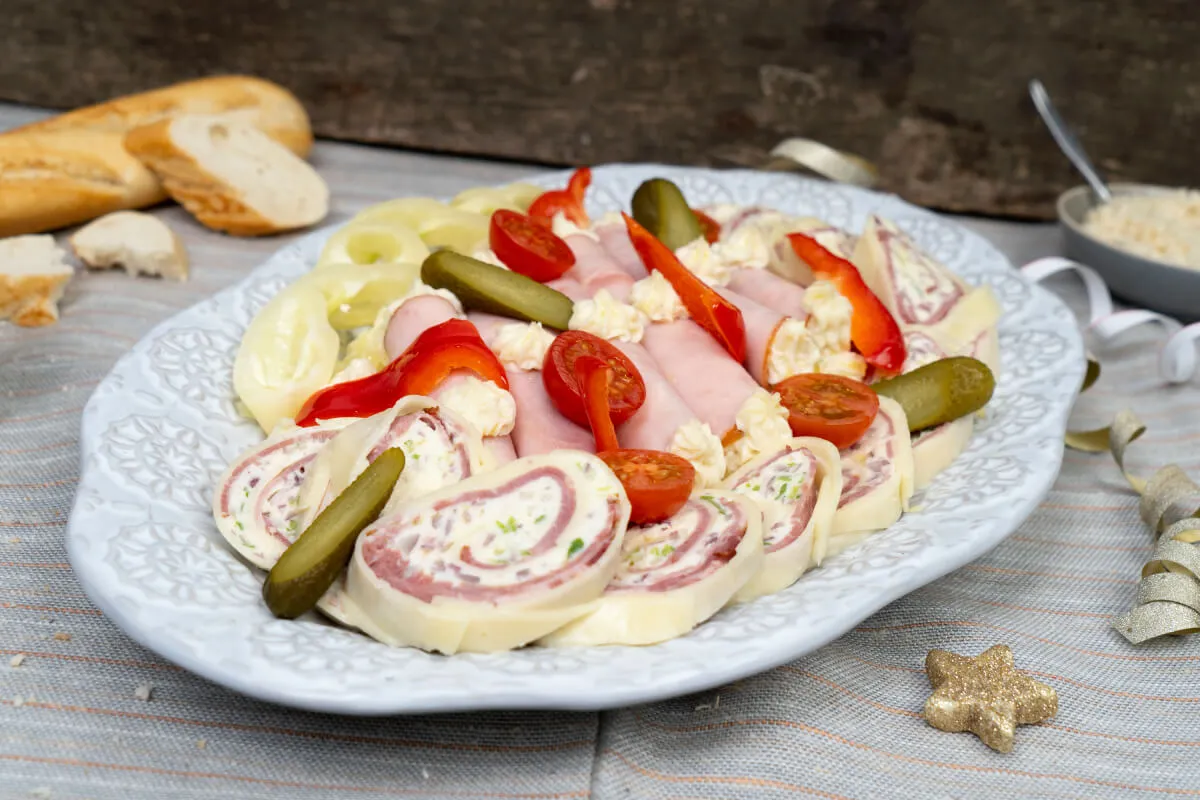 Sajttekercs&nbsp;és sonkatekercs