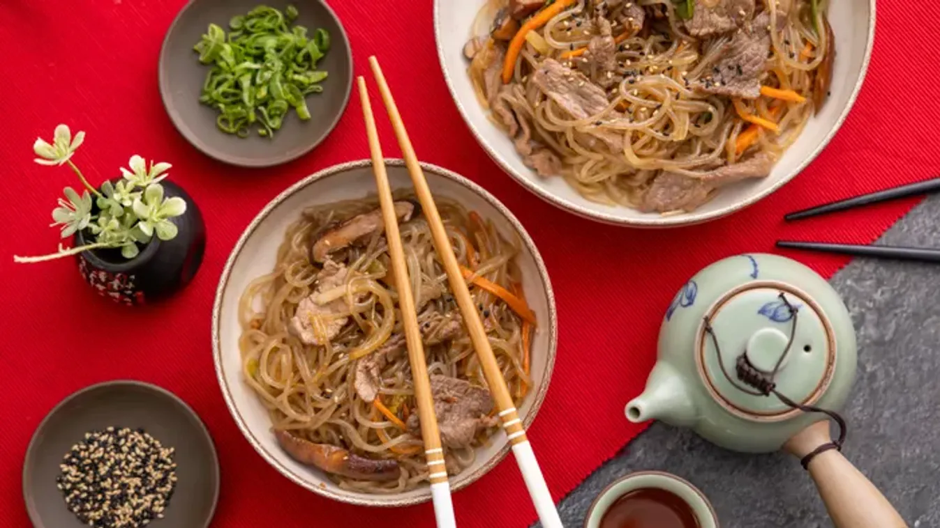 Koreai marhahúsos pirított tészta recept