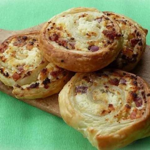 Ricottás-baconös csiga