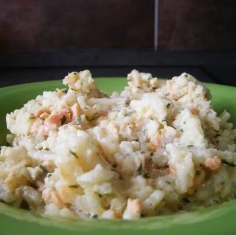 Lazacos-spárgás rizottó citrommal és bazsalikommal