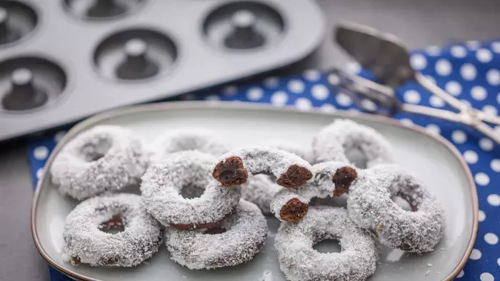 Japán csokis-kókuszos fánk