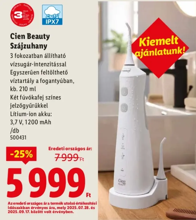 A Lidlben kapható szájzuhany megkönnyíti az otthoni fogápolást