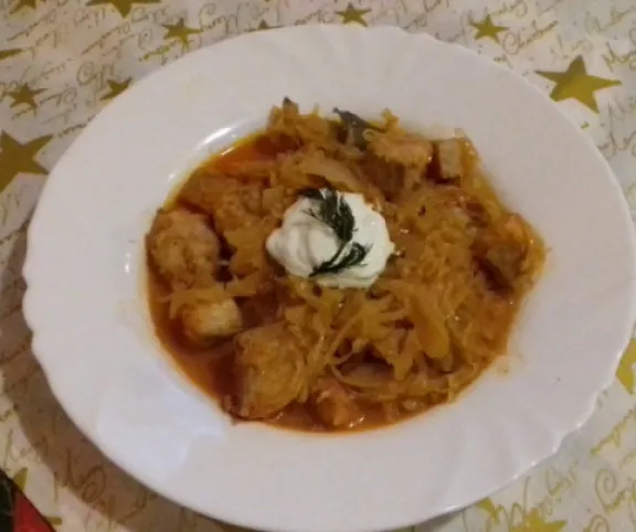 Harcsa savanyú káposztával