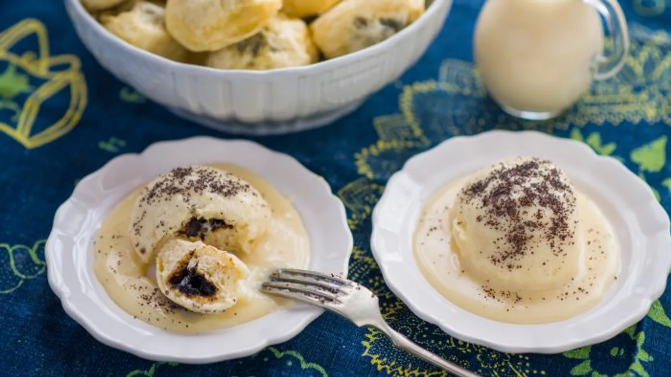 Gőzgombóc szilvalekvárral