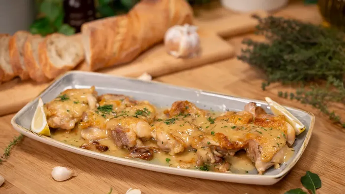 Spanyol fokhagymás csirkecomb (Pollo al Ajillo) 