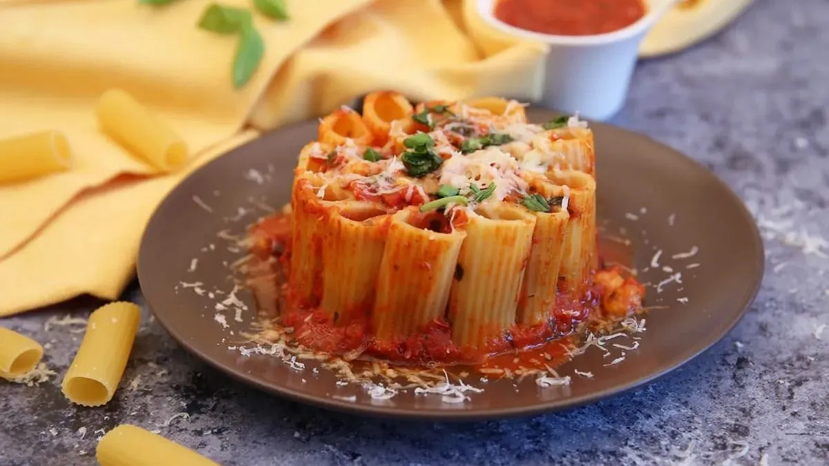 bögrés paradicsomos tészta