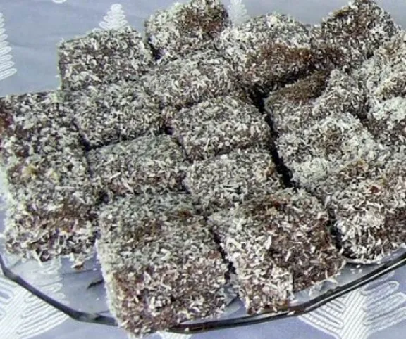 Mézes-kókuszos kocka