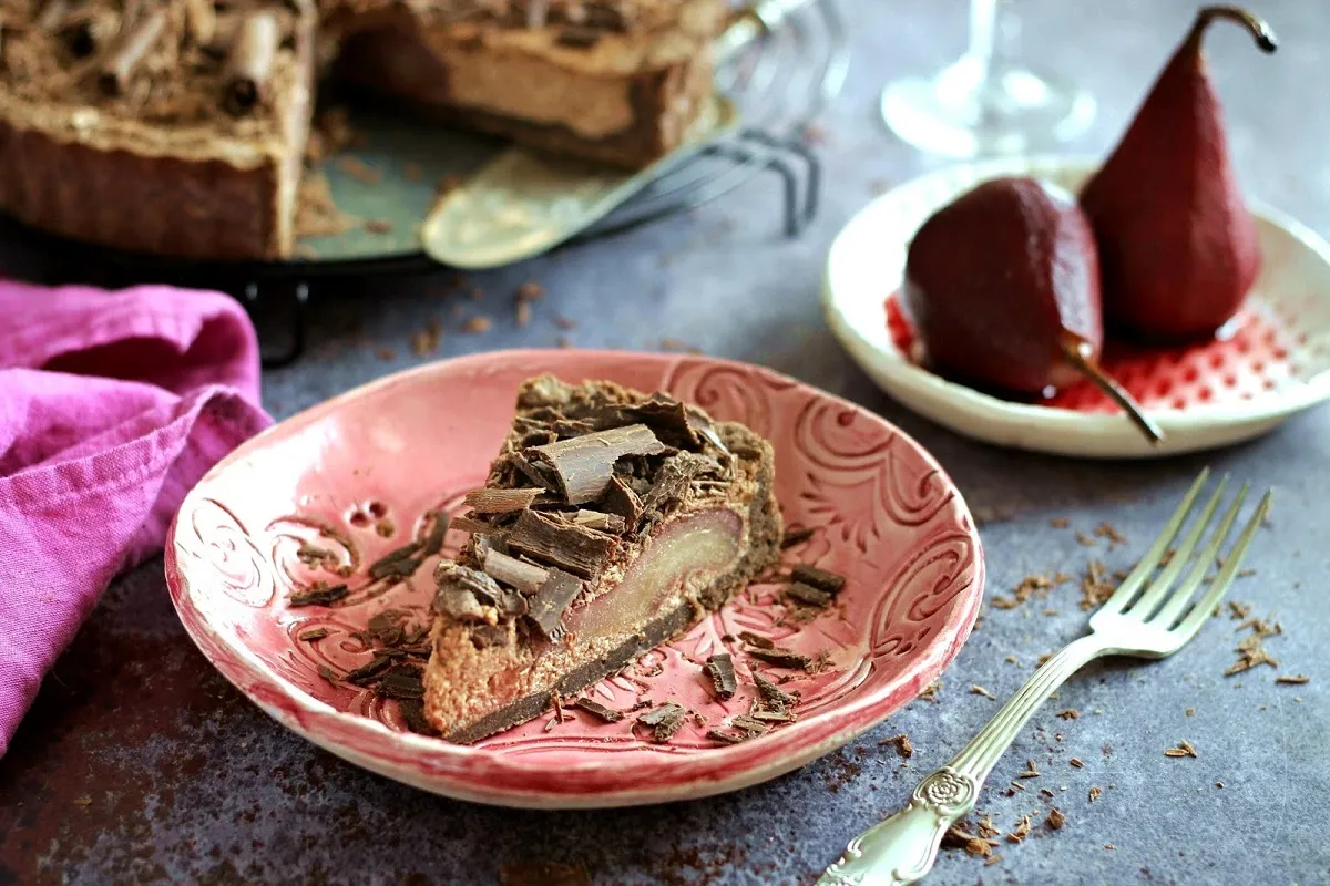 Vörösboros körtés-csokis pite