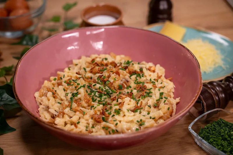 Osztrák sajtos galuska (käsespätzle) 