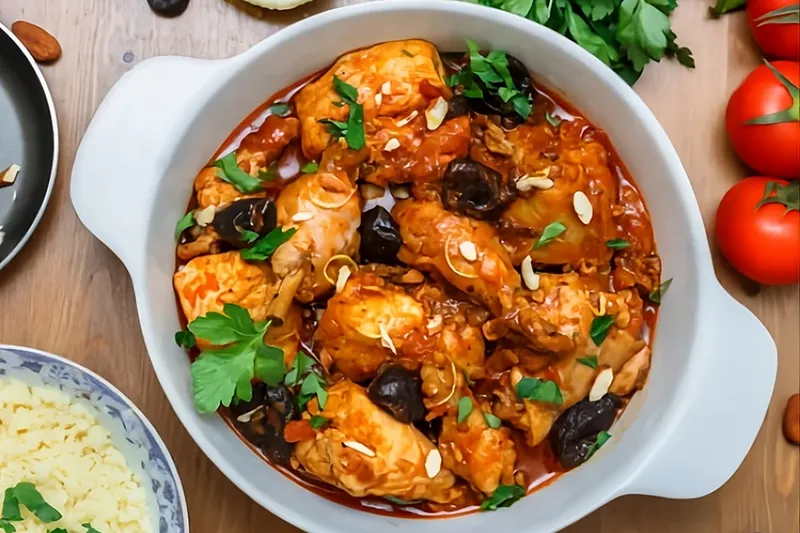 Aszalt szilvás csirkefazék