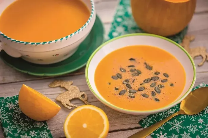 Narancsos sütőtökkrémleves