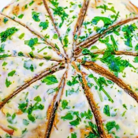 Spenótos palacsintatorta