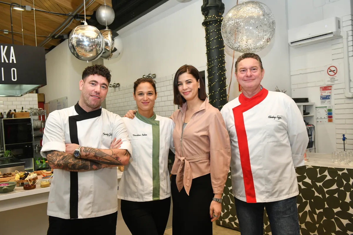 Krausz Gábor (balra), Tischler Petra, Ördög Nóra és Vomberg Frigyes izgatottan várta a közös forgatásokat