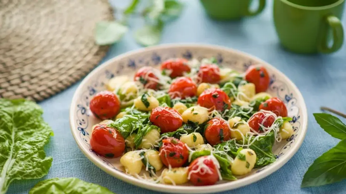 Spenótos gnocchi
