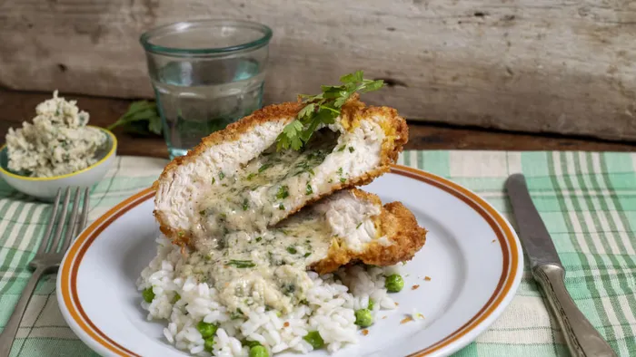 Kijevi csirkemell&nbsp;rizibizivel 