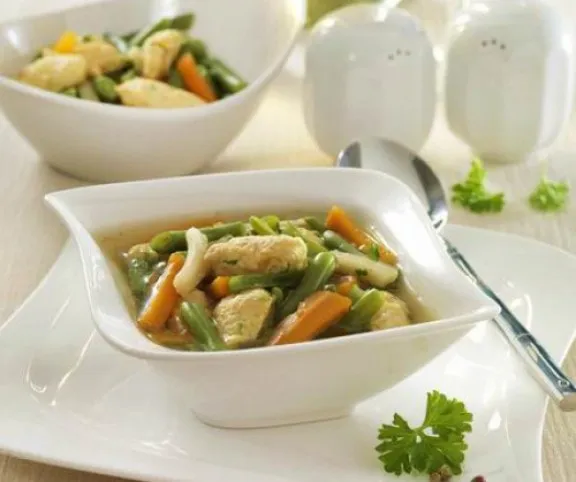 Zöldbableves szárnyas fásgaluskával