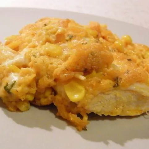 Kukoricás-tejszínes csirke