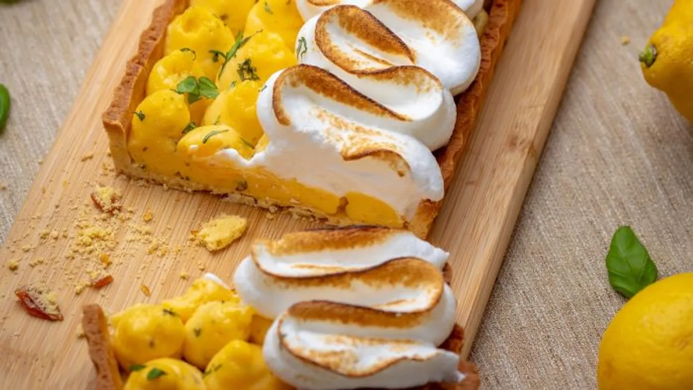 Citromos-bazsalikomos tarte