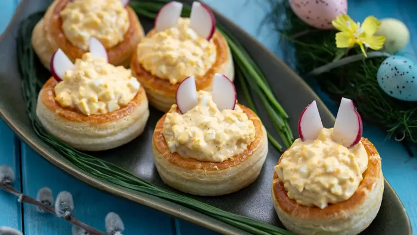 Tojáskrémes kosárka