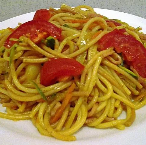 Zöldséges-sonkás sült tészta