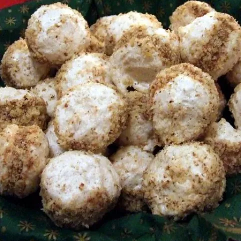 Diós-krémes habcsók