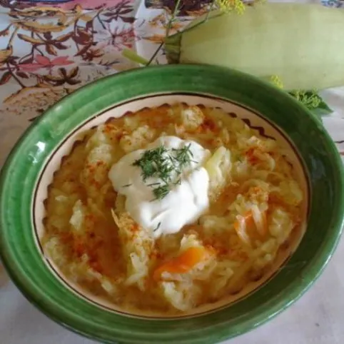 Magyaros tökfőzelék