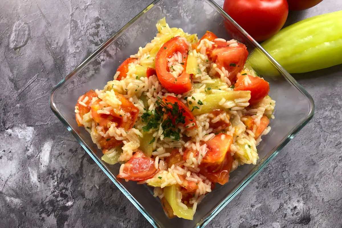 Rizses lecsó recept