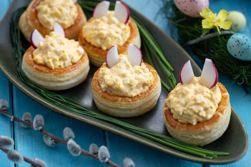 Tojáskrémes kosárka