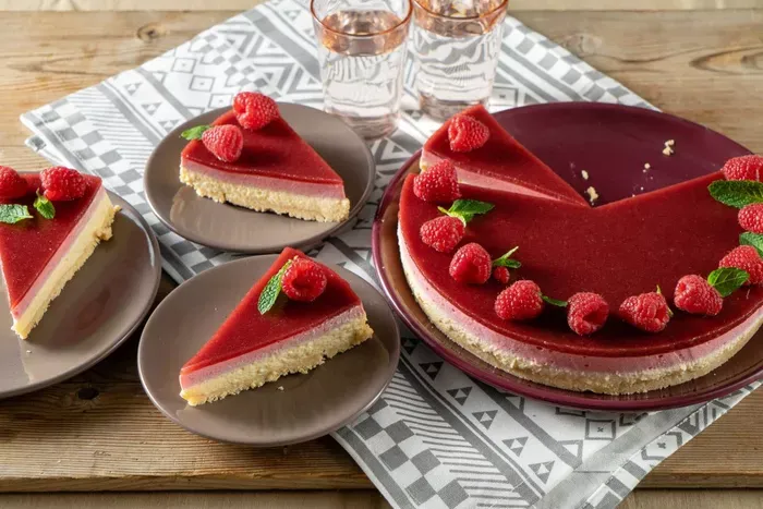 Sütés nélküli málnatorta