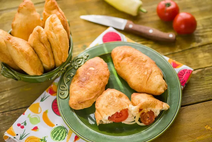 Lecsóval töltött lángos