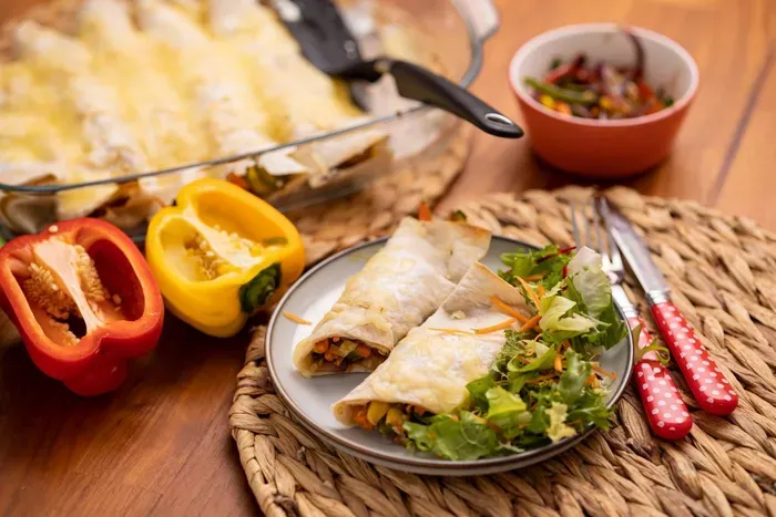 Zöldséges tortilla 