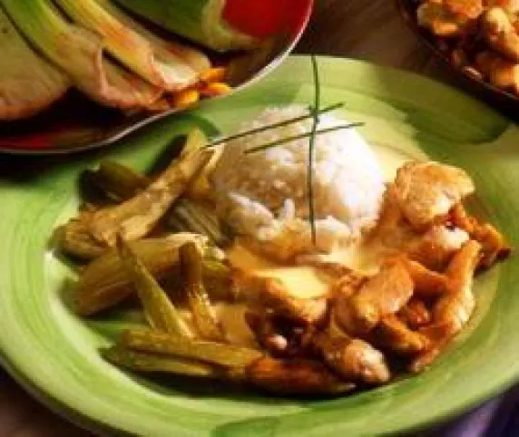 Csirkemell gyümölcsmártásban