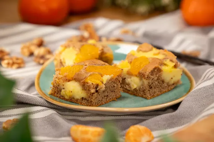 Gyors pudingos piskóta mandarinnal recept