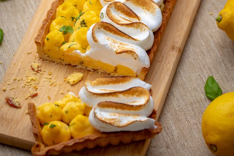 Citromos-bazsalikomos tarte