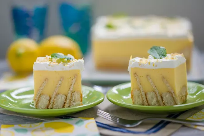 Citromos kekszes szelet