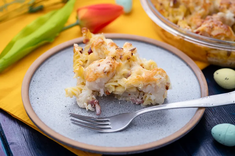 Karfiolos-sonkás tészta