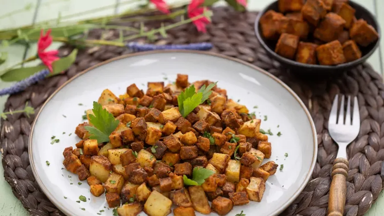 Tofu brassói air fryerben