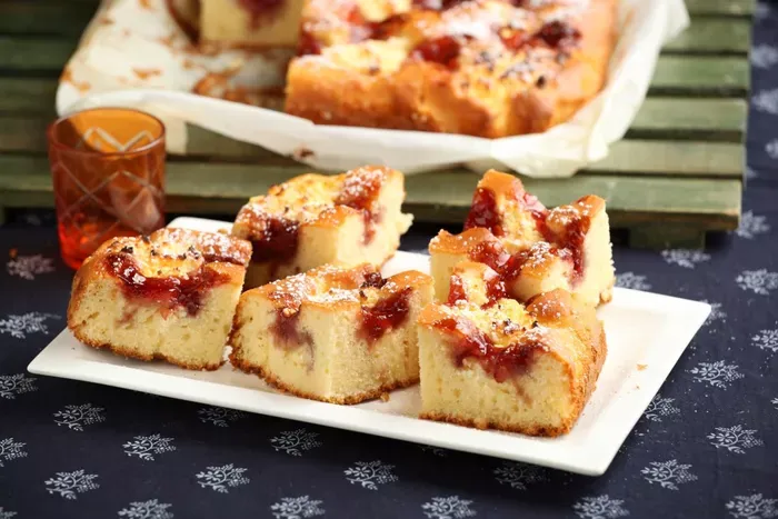 Túrós bögrés süti