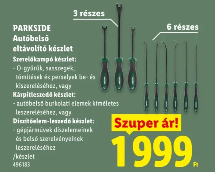 A Lidlben kapható Parkside remek választás az autók szerelmeseinek