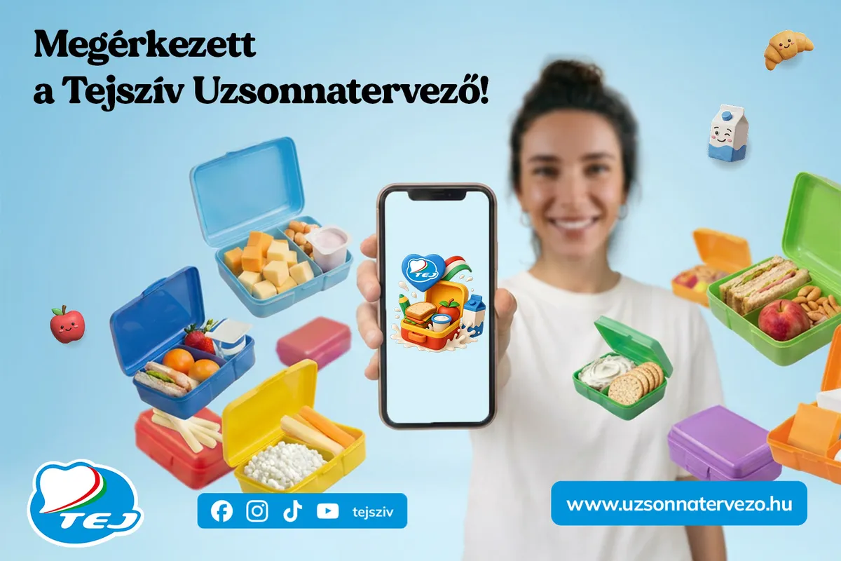 A Tej Szakmaközi Szervezet és Terméktanács által létrehozott felület segíti a családokat a tudatos étkezés megtervezésében