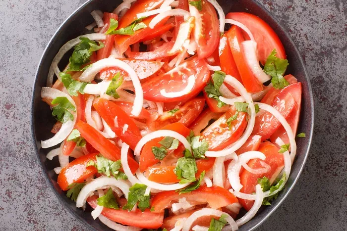 Paradicsomsaláta  recept