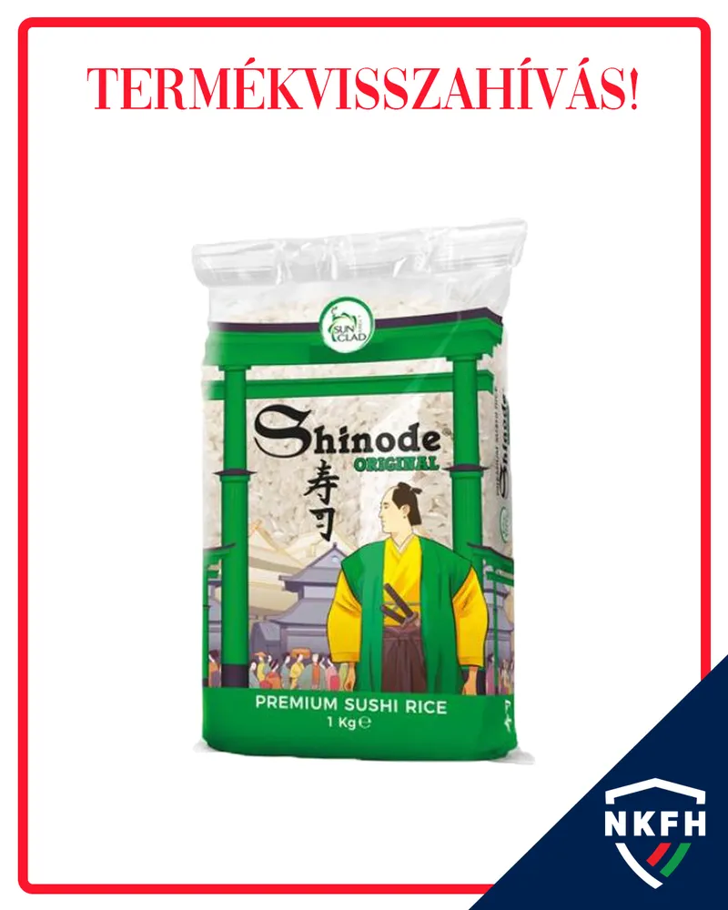 A Nemzeti Kereskedelmi és Fogyasztóvédelmi Hatóság visszahívta a Shinode Original Premium sushi rizst