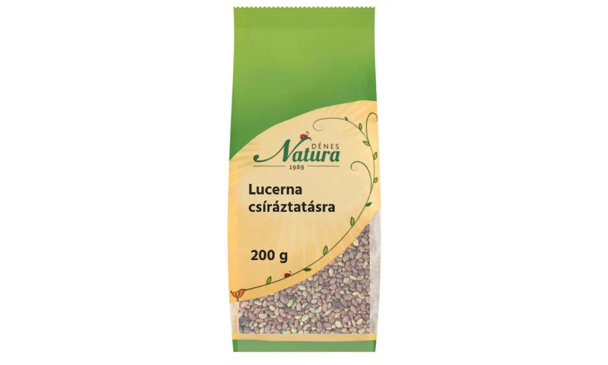 A Nébih visszahívta a Dénes Natura Lucerna csíráztatásra 200 g-os termék több tételét