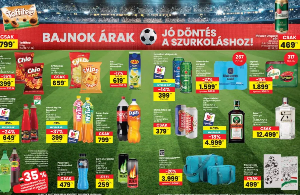 SPAR: megtalálható minden a szurkoláshoz